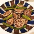れんこんはさみ焼き!ごま油風味