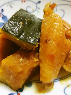 かぼちゃと鶏手羽中の煮物-レシピのメイン写真