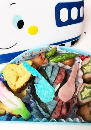 年長息子のキャラ弁☆仮面ライダービルド-レシピのメイン写真