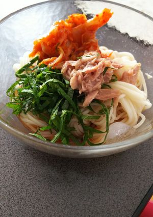 エゴマとツナのそうめん 韓国風★-レシピのメイン写真