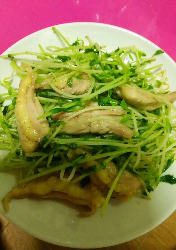 節約♡豆苗とせせり炒め-レシピのメイン写真
