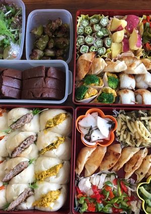2017☆秋運動会弁当〜ちぎりパンサンド-レシピのメイン写真