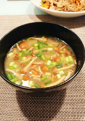 なめこのお味噌汁-レシピのメイン写真