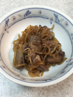 鶏肝とこんにゃくの煮物-レシピのメイン写真