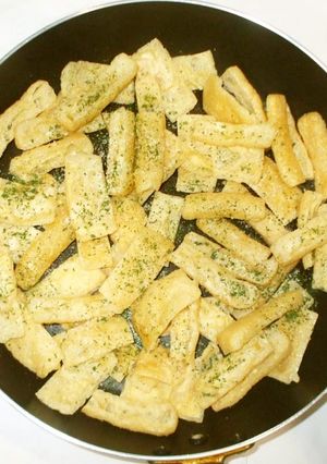 豆腐ポテトチップス♪簡単油揚げで-レシピのメイン写真