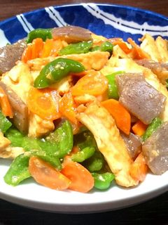 厚揚げとコンニャクの旨味噌炒め-レシピのメイン写真