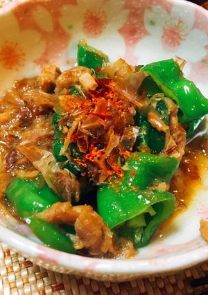 ししとうとツナの鰹節炒め-レシピのメイン写真