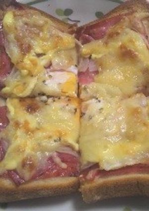 クロックマダム風トースト-レシピのメイン写真