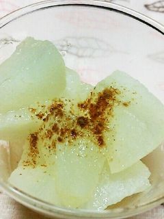 レンジでほっこり梨-レシピのメイン写真