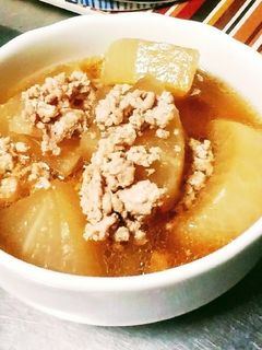 大根と鶏そぼろのダシ醤油煮-レシピのメイン写真