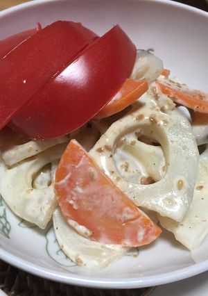 簡単♪はすと人参の胡麻ドレサラダ-レシピのメイン写真