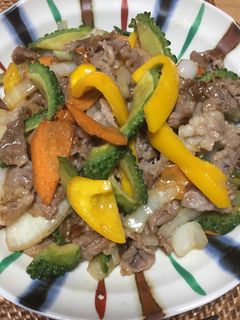 牛肉とゴーヤのマヨ炒め-レシピのメイン写真