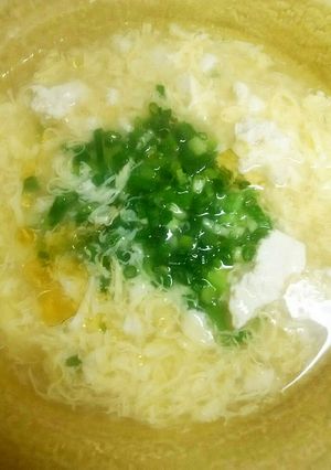 簡単!ふわふわ卵の中華風かき玉豆腐♪-レシピのメイン写真