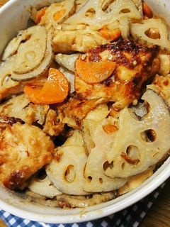 鶏肉とレンコンの味噌炒め-レシピのメイン写真
