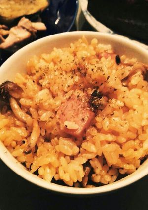 男の胃袋を鷲掴み★ベーコンとキノコピラフ-レシピのメイン写真