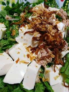 水菜と豆腐の簡単サラダ-レシピのメイン写真