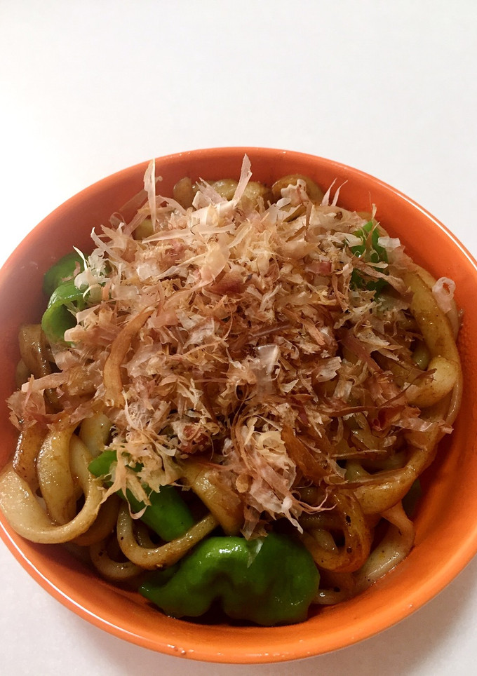 甘長とうがらしいりの焼きうどん-レシピのメイン写真