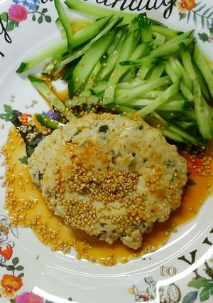 大葉入り♡簡単 ヘルシー豆腐ハンバーグ❀-レシピのメイン写真