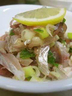 鯵のたたき レモン風味-レシピのメイン写真