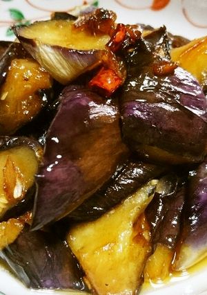 簡単おかず♪なすの甘辛黒酢炒め-レシピのメイン写真