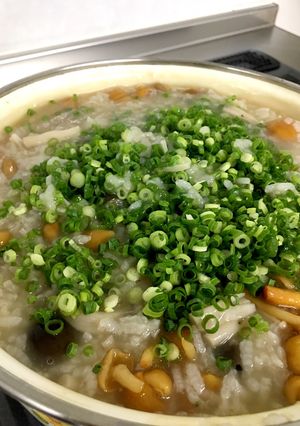 みんなでほっこりきのこお粥♪-レシピのメイン写真