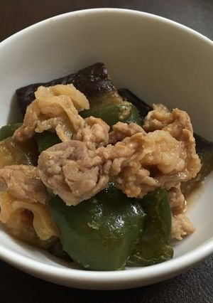 茄子とピーマンの豚味噌炒め-レシピのメイン写真