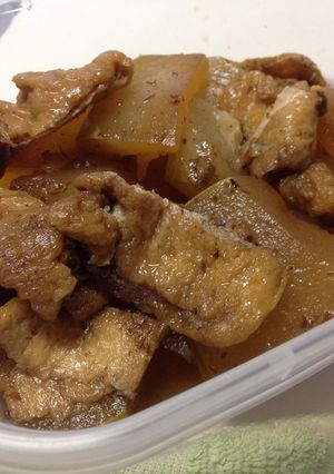 とうがんと油揚げのメイプルシロップ煮-レシピのメイン写真