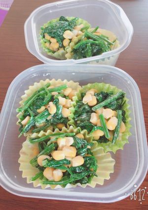 ほうれん草のコーンマヨ和え-レシピのメイン写真