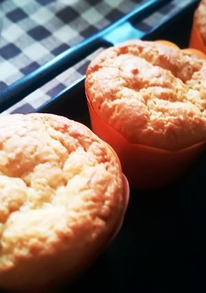 プリンで作るふわしゅわマフィン♪-レシピのメイン写真
