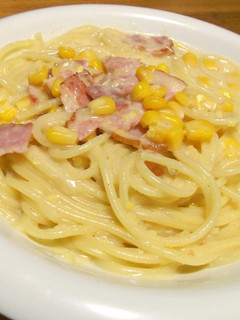 コーンスープ・パスタ-レシピのメイン写真