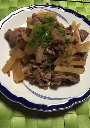 牛肉と大根の醤油炒め-レシピのメイン写真