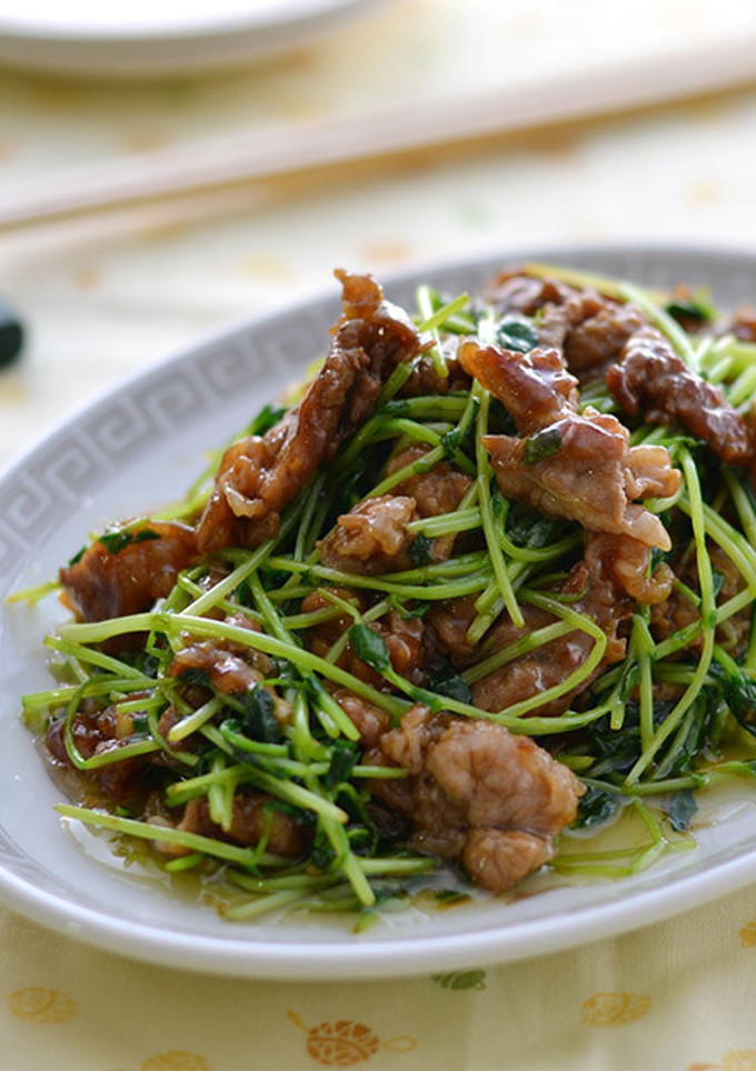 豆苗の青椒肉絲-レシピのメイン写真
