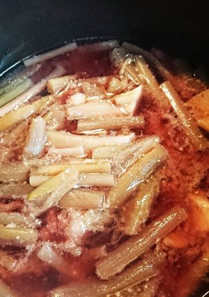赤いズィキの味噌汁最高♪-レシピのメイン写真