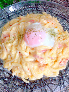 牛乳で簡単♪濃厚♡カルボナーラうどん-レシピのメイン写真