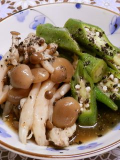 オクラとしめじのポン酢和え-レシピのメイン写真