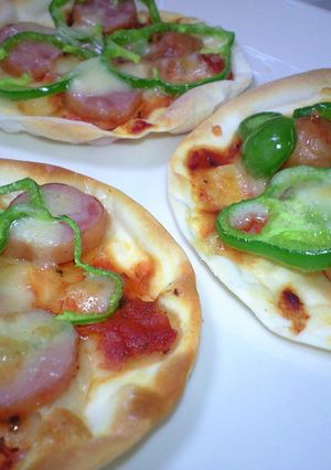 ■簡単・スグ出来る■ギョーザの皮でピザ♪-レシピのメイン写真
