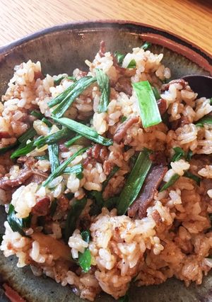 コストコのプルコギで簡単ニラ炒飯-レシピのメイン写真