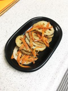蓮根人参きんぴら-レシピのメイン写真