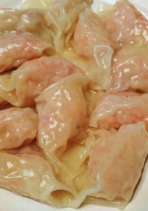 はんぺんで作る茹でワンタン-レシピのメイン写真