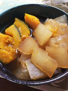 かぼちゃと冬瓜の煮物-レシピのメイン写真