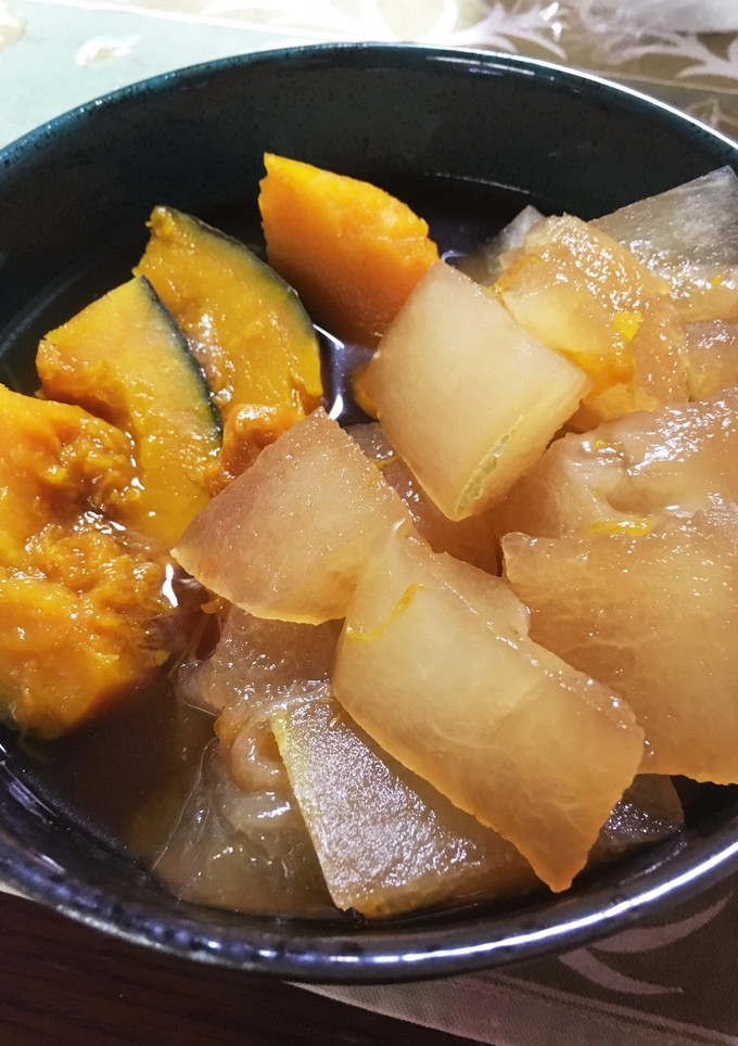 かぼちゃと冬瓜の煮物-レシピのメイン写真