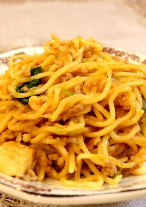 坦々麻婆焼きそば-レシピのメイン写真