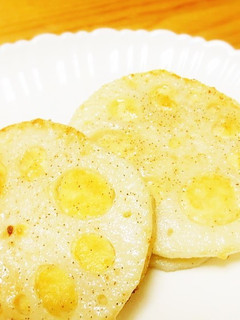 鶏ミンチのれんこんはさみ焼-レシピのメイン写真