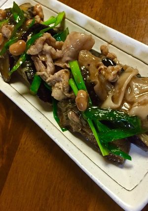 豚肉と茄子のもろみ仕上げ(*^^*)-レシピのメイン写真