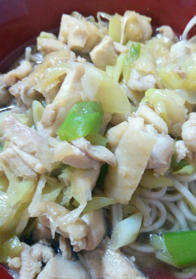 長ネギと鶏肉の蕎麦-レシピのメイン写真