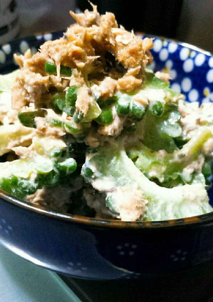 ゴーヤとさば味噌煮缶のマヨ和え-レシピのメイン写真