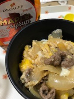 メープルシロップで牛丼-レシピのメイン写真