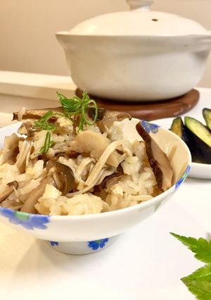 きのこの土鍋ご飯-レシピのメイン写真