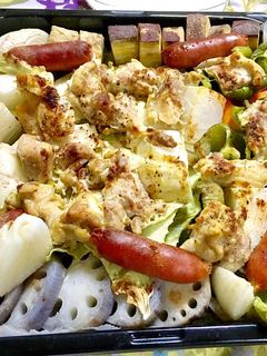タンドリーチキンのぎゅうぎゅう焼き-レシピのメイン写真