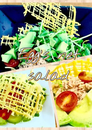 サラダも格上げ☆インスタ映えエッグネット-レシピのメイン写真